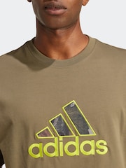 adidas Originals Green Graphic T-Shirt - Image 4 of 6