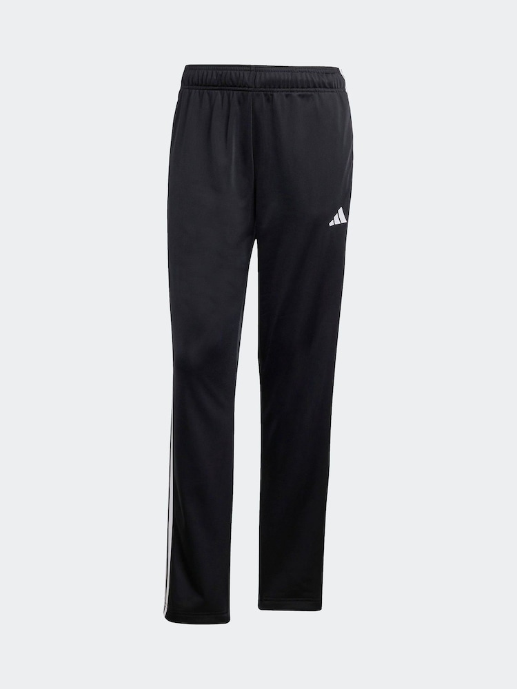 adidas Black Essentials 3 Stripes Tracksuit - Image 8 of 8