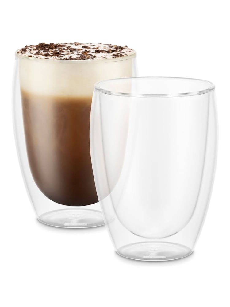Bodum Set of 2 Clear Pavina Double Wall Medium Glasses 0.35L - Image 2 of 3 Bodum Set of 2 Clear Pavina Double Wall Medium Glasses 0.35L - Image 2 of 3