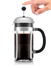 Bodum Chrome Caffettiera French Press Coffee Maker 8 Cup 34oz - Image 4 of 5