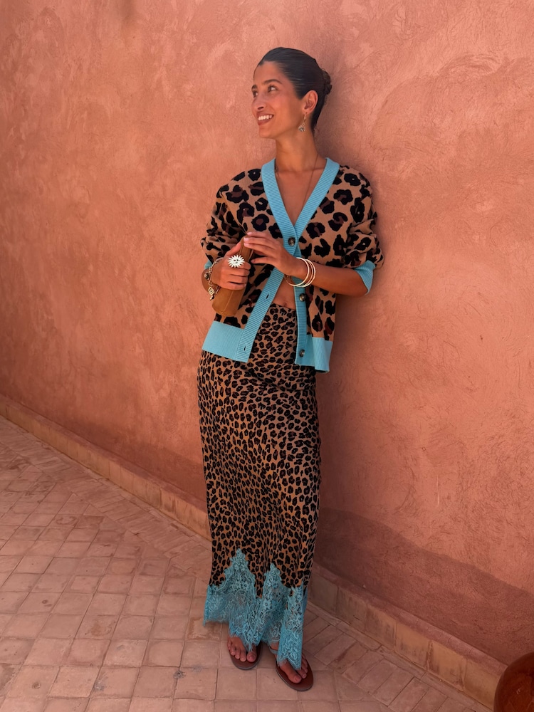 never fully dressed brown and blue lace Buy Lucia Leopard Maeva Skirt with from the Next UK online shop Adjustable shoulder straps allow size: ML Lace Beaded Long Sleeves Color:dusty rose