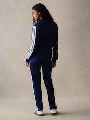 adidas Blue Essentials 3 Stripes Tracksuit - Image 2 of 12