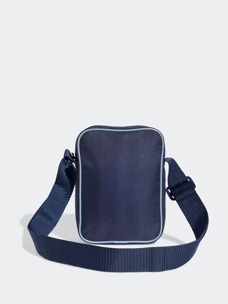 adidas Originals Blue Adicolour Classic Festival Crossbody Bag - Image 2 of 5
