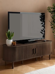 Birlea Walnut Effect Axel Small Fluted TV Unit - Image 1 of 9