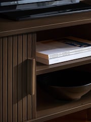 Birlea Walnut Effect Axel Small Fluted TV Unit - Image 4 of 9