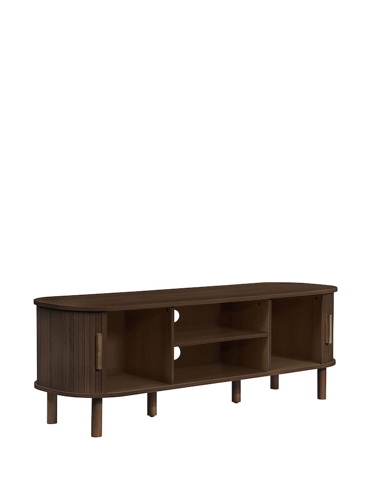 Birlea Walnut Effect Axel Small Fluted TV Unit - Image 9 of 9 Birlea Walnut Effect Axel Small Fluted TV Unit - Image 9 of 9