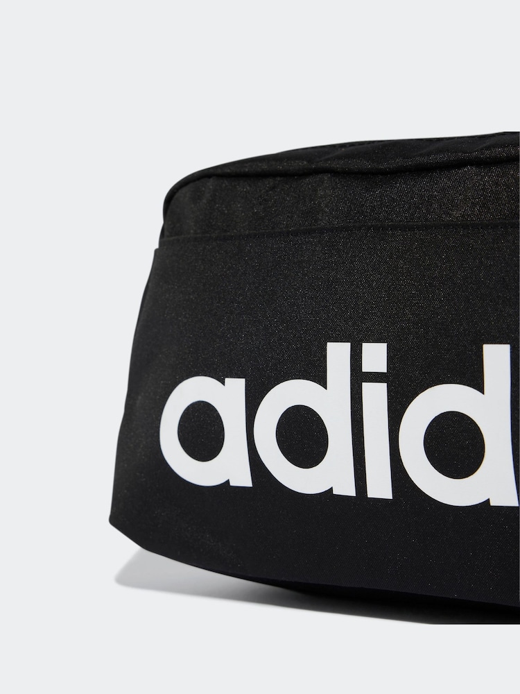 adidas Black Linear Bumbag - Image 4 of 5
