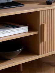 Birlea Oak Effect Axel Small Fluted TV Unit - Image 7 of 8