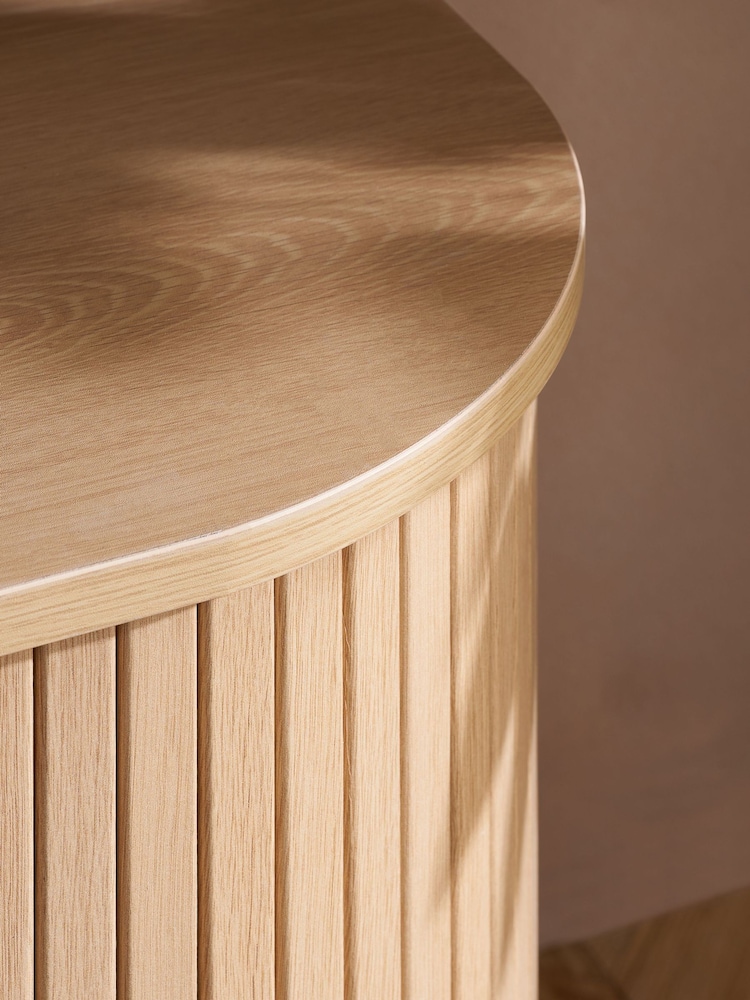 Birlea Oak Effect Axel Small Fluted TV Unit - Image 8 of 8 Birlea Oak Effect Axel Small Fluted TV Unit - Image 8 of 8