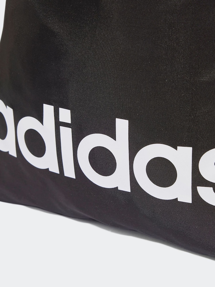 adidas Black Linear Gymsack - Image 4 of 5