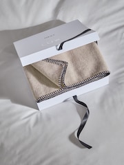 Покрывало из кашемира с декоративными строчками Collection Luxe - Image 4 of 6
