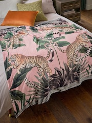 Tiger Plush Fleece Throw - Imagem 1 de 5