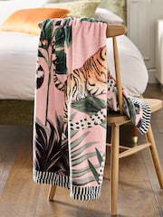 Tiger Plush Fleece Throw - Imagem 2 de 5