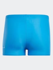 Azul - adidas Performance Big Bars Swim Boxer Shorts - Imagen 2 de 5