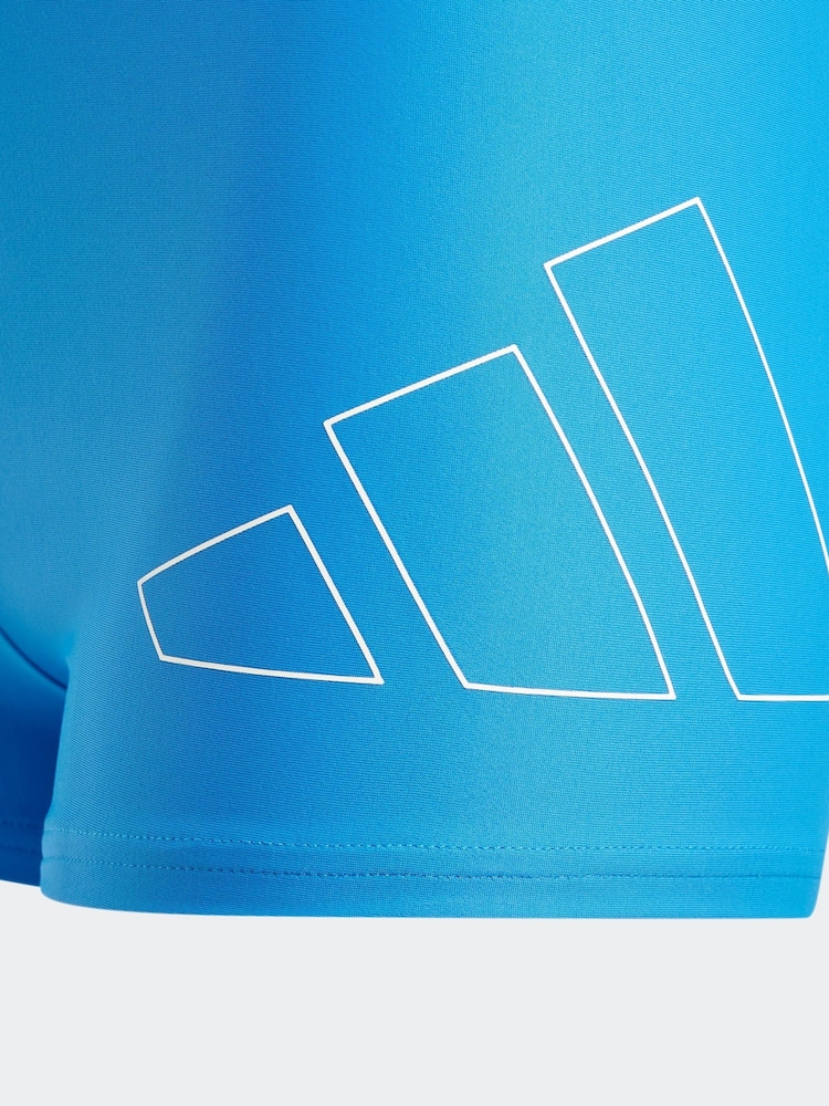 Azul - adidas Performance Big Bars Swim Boxer Shorts - Imagen 5 de 5