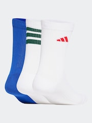 adidas White Logo Socks 3 Pack - Image 2 of 4