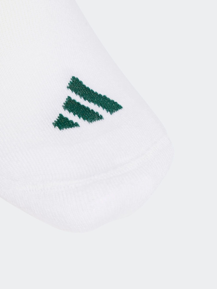 adidas White Logo Socks 3 Pack - Image 4 of 4