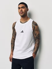adidas White 100% Cotton Tank - Image 1 of 6