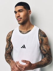 adidas White 100% Cotton Tank - Image 5 of 6