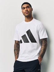 adidas White 100% Cotton T-Shirt - Image 1 of 5