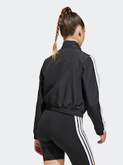 adidas Black 3 Stripe Woven Jacket - Image 2 of 6