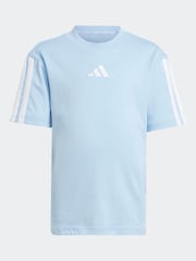 adidas Blue 100% Cotton T-Shirt - Image 5 of 5