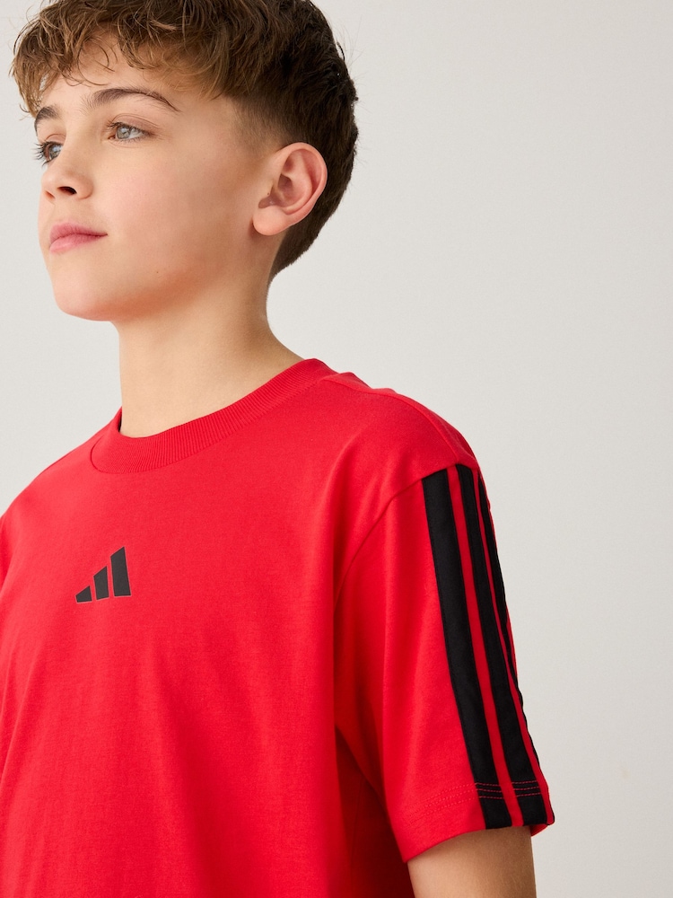 adidas Red Essentials T-Shirt Kids - Image 4 of 5