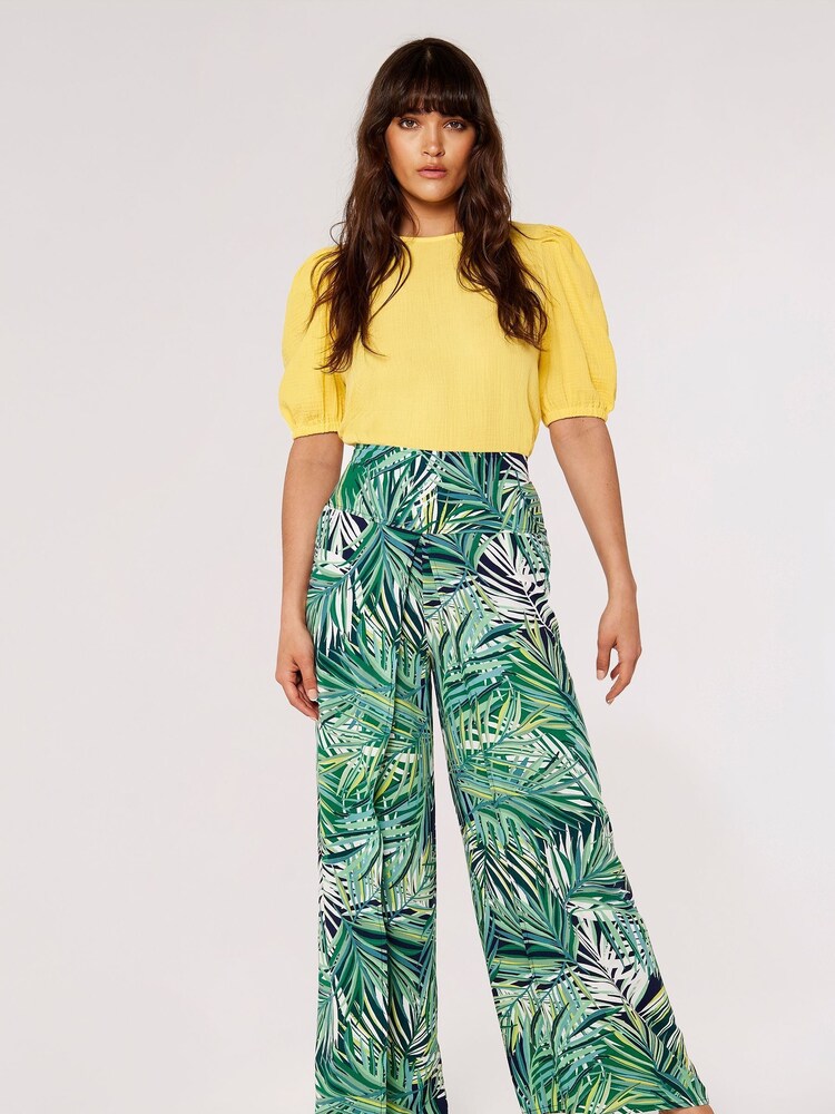 Apricot Blue Layer Tropic Fisherman Trousers - Image 1 of 4 Apricot Blue Layer Tropic Fisherman Trousers - Image 1 of 4