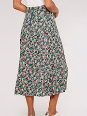 Apricot Green Printed Midi Skirt - Image 5 of 5