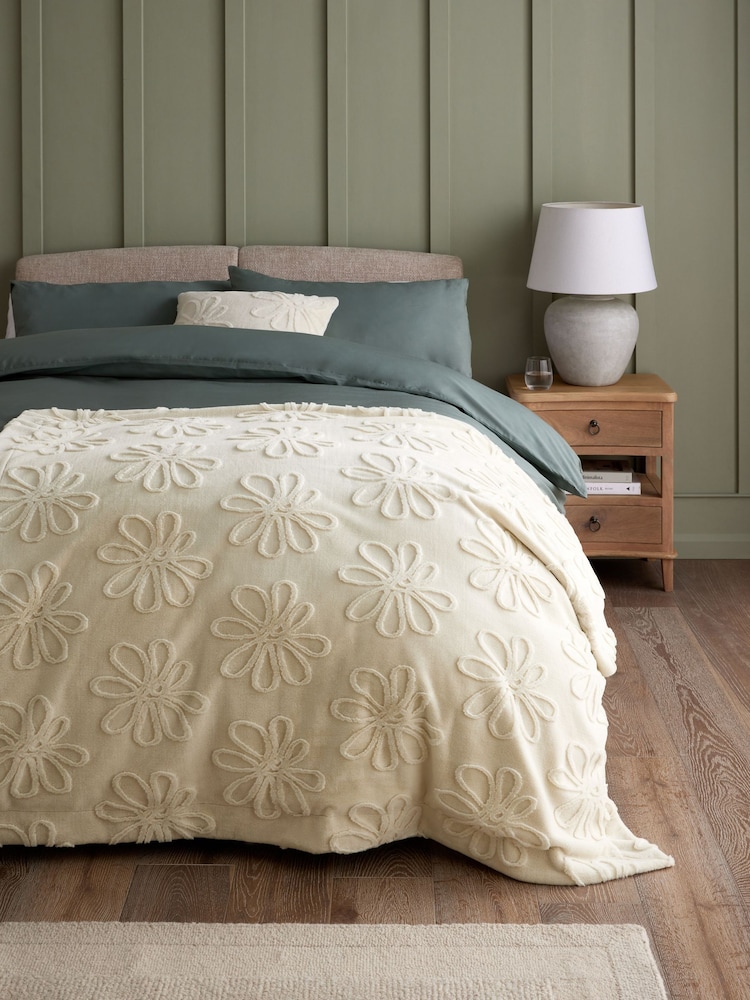 Faux Fur Floral Daisy Throw - Изображение 1 из 4 Faux Fur Floral Daisy Throw - Изображение 1 из 4