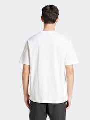 adidas White 100% Cotton T-Shirt - Image 2 of 7