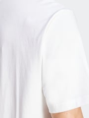 adidas White 100% Cotton T-Shirt - Image 6 of 7