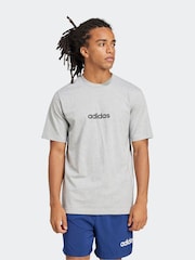 adidas Grey 100% Cotton T-Shirt - Image 1 of 6