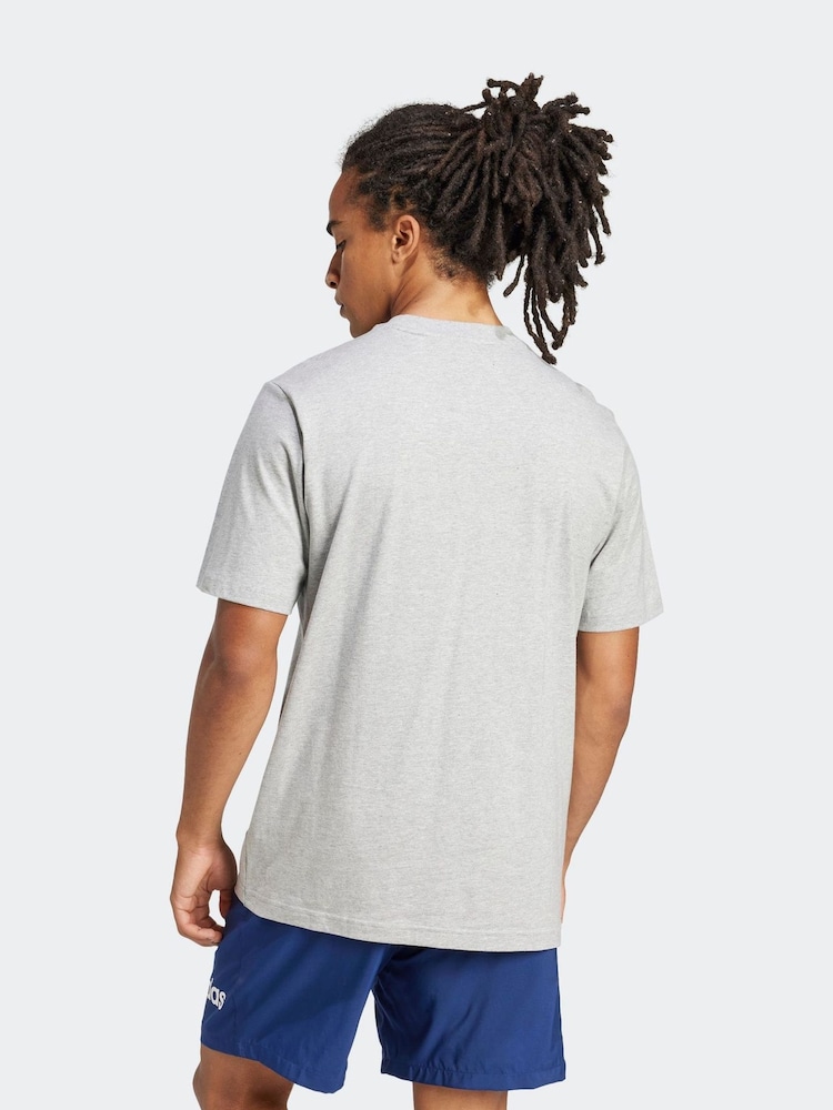 adidas Grey 100% Cotton T-Shirt - Image 2 of 6