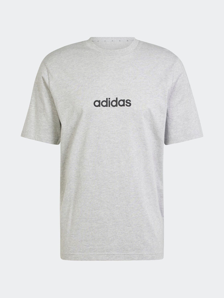 adidas Grey 100% Cotton T-Shirt - Image 6 of 6