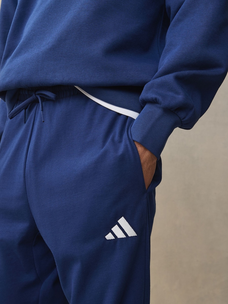 Bleu - Jogging adidas Small Essentials en jersey à logo - Image 5 of 9