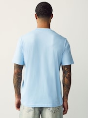 adidas Blue 100% Cotton T-Shirt - Image 2 of 5