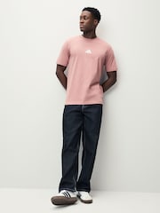 adidas Pink 100% Cotton T-Shirt - Image 2 of 5