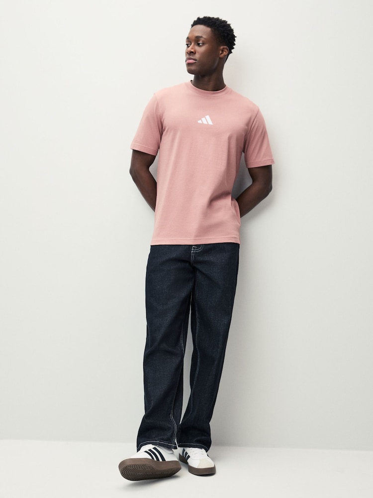 adidas Pink 100% Cotton T-Shirt - Image 2 of 5 adidas Pink 100% Cotton T-Shirt - Image 2 of 5