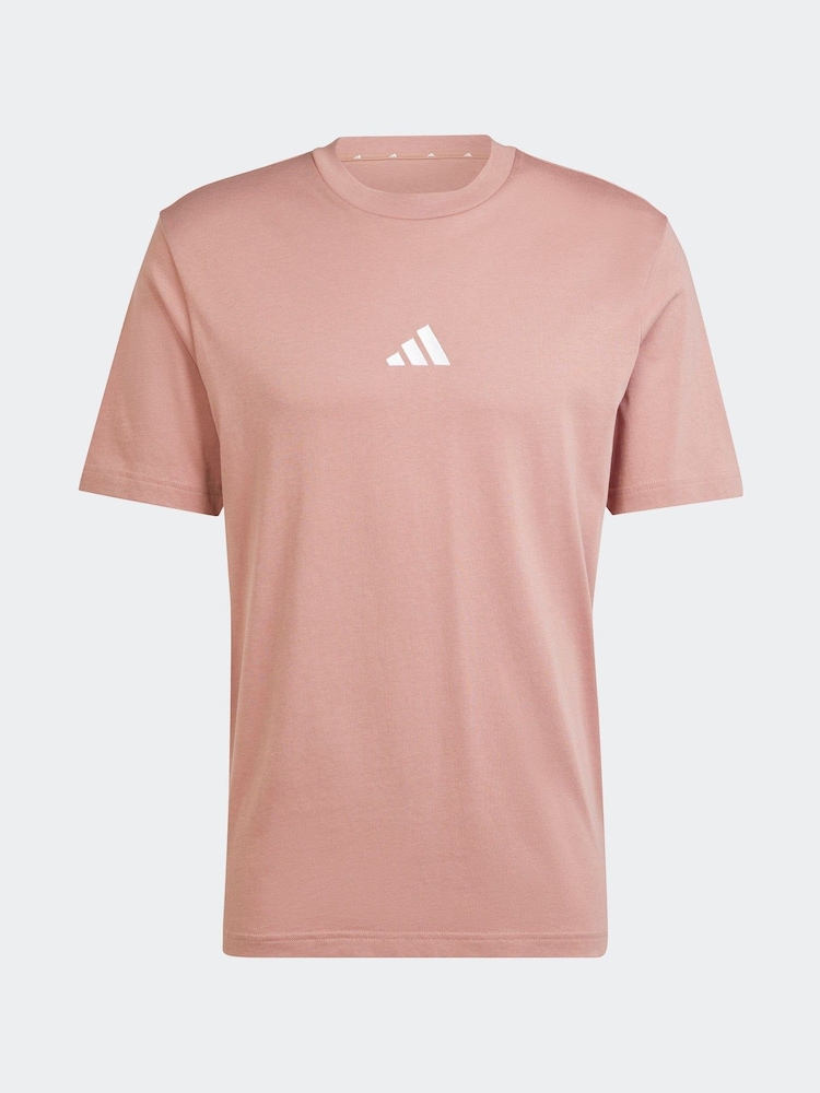 adidas Pink 100% Cotton T-Shirt - Image 5 of 5