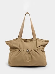 Sweaty Betty Nude Nylon Ruched Tote Bag - Image 3 of 6