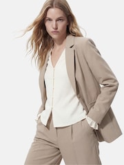 PIECES Brown Loose Blazer - Image 3 of 6