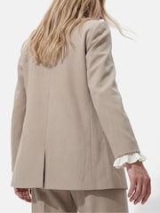 PIECES Brown Loose Blazer - Image 4 of 6