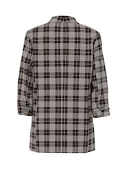 PIECES Grey 3/4 Length Printed Blazer - Image 2 of 2