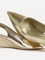 Linzi Gold Janelle Wedge Court Heels - Image 5 of 5