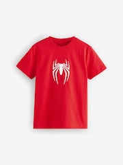 Red Spiderman Badge Applique T-Shirt (3-16yrs) - Image 1 of 4