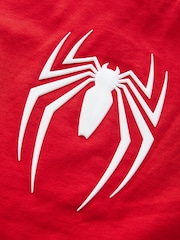 Red Spiderman Badge Applique T-Shirt (3-16yrs) - Image 4 of 4