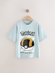 أزرق - تيشِرت بكُم قصير مزيّنة بطبعة شخصية Pokémon بترتر (4-16 سنة) - صورة 2 من 5