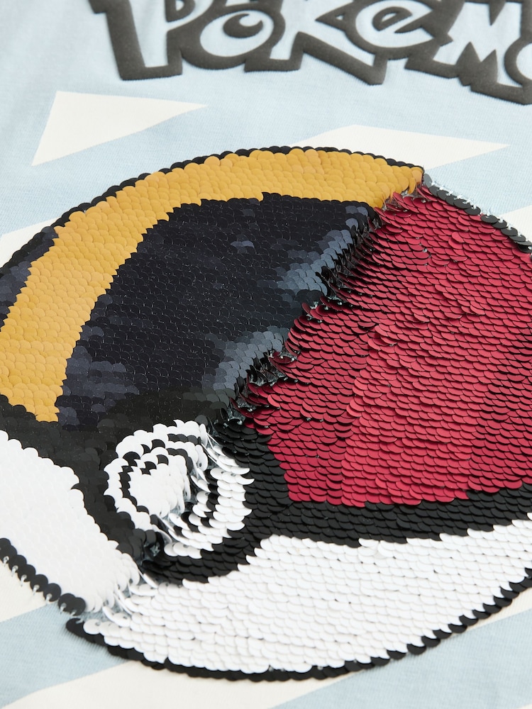 أزرق - تيشِرت بكُم قصير مزيّنة بطبعة شخصية Pokémon بترتر (4-16 سنة) - صورة 5 من 5