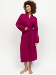 Cyberjammies Pink Jersey Long Dressing Gown - Image 1 of 4